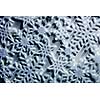 Blue icy background with snowflakes, Christmas and winter concept