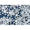 Snowflakes on a blue background. Christmas winter background