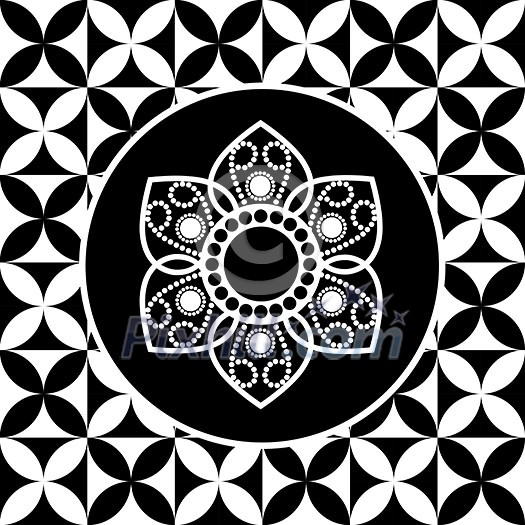 Vector thai flower art design Vector thai flower art design