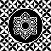 Vector thai flower art design 