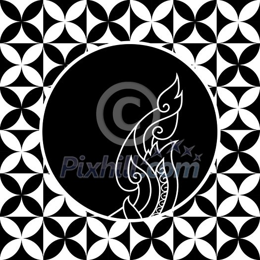 vector thai folk art design vector thai folk art design