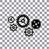 vector gear cog wheel symbol  