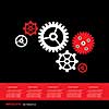 vector gear cog wheel info graphic symbol  