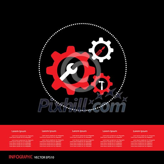 vector gear cog wheel symbol vector gear cog wheel symbol