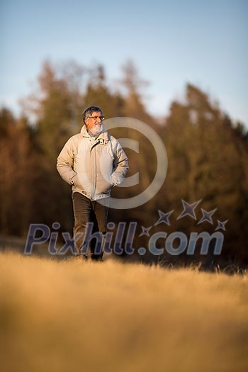 Portrait of a senior man outdoors Portrait of a senior man outdoors