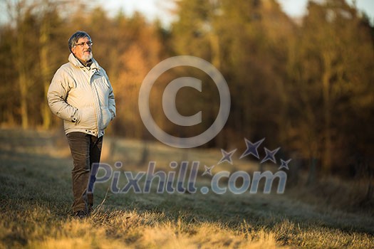 Portrait of a senior man outdoors Portrait of a senior man outdoors