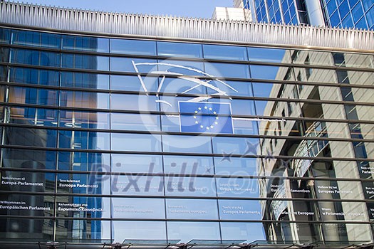 European Parliament in Brussels . main office in Belgium. European Parliament in Brussels . main office in Belgium.