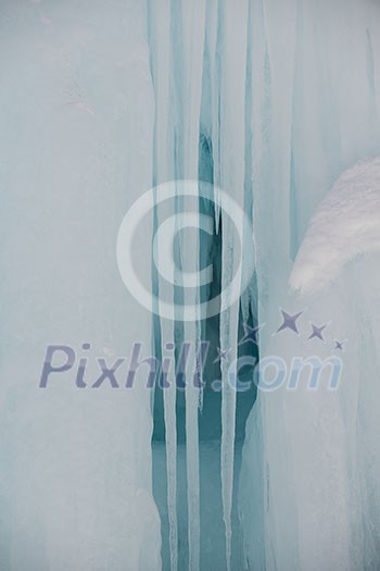 ice and snow at winter nature background ice and snow at winter nature background