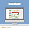 vector chart renewable energy biogreen ecology in computer  