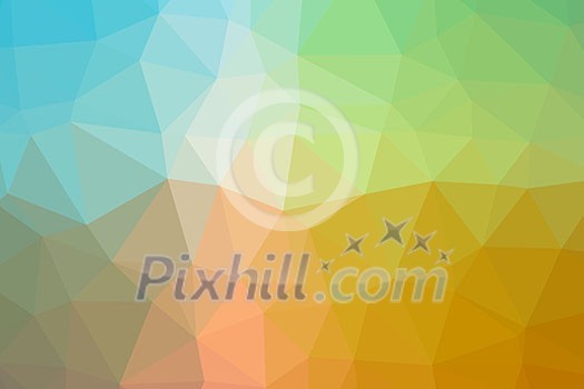 Low poly - Colorful abstract geometric background with triangular polygons. Low poly - Colorful abstract geometric background with triangular polygons.