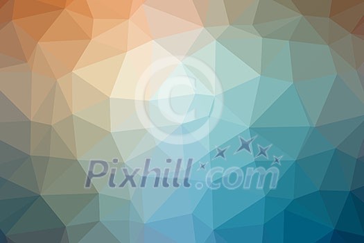 Low poly - Colorful abstract geometric background with triangular polygons. Low poly - Colorful abstract geometric background with triangular polygons.