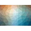 Low poly - Colorful abstract geometric background with triangular polygons.