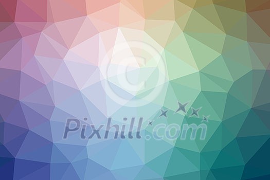 Low poly - Colorful abstract geometric background with triangular polygons. Low poly - Colorful abstract geometric background with triangular polygons.