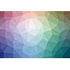 Low poly - Colorful abstract geometric background with triangular polygons.