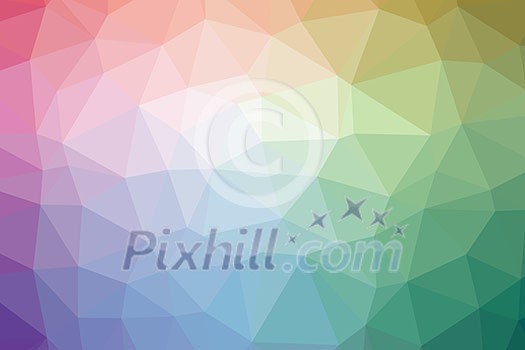 Low poly - Colorful abstract geometric background with triangular polygons. Low poly - Colorful abstract geometric background with triangular polygons.