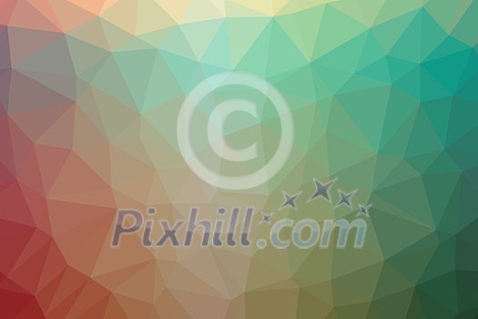 Low poly - Colorful abstract geometric background with triangular polygons. Low poly - Colorful abstract geometric background with triangular polygons.