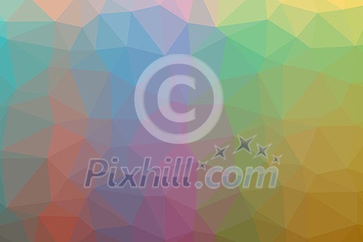 Low poly - Colorful abstract geometric background with triangular polygons. Low poly - Colorful abstract geometric background with triangular polygons.