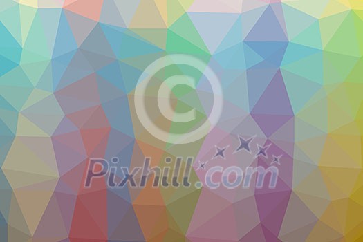 Low poly - Colorful abstract geometric background with triangular polygons. Low poly - Colorful abstract geometric background with triangular polygons.