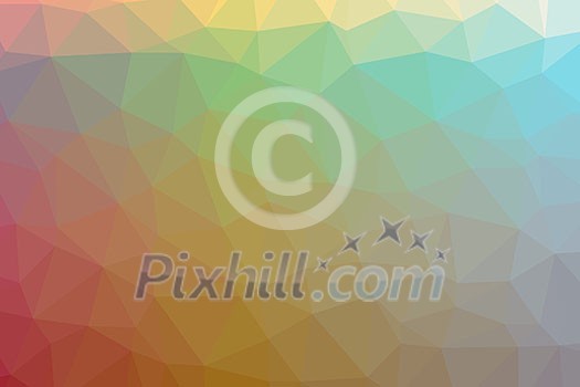 Low poly - Colorful abstract geometric background with triangular polygons. Low poly - Colorful abstract geometric background with triangular polygons.