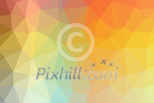 Low poly - Colorful abstract geometric background with triangular polygons. Low poly - Colorful abstract geometric background with triangular polygons.