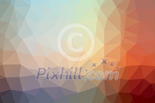 Low poly - Colorful abstract geometric background with triangular polygons. Low poly - Colorful abstract geometric background with triangular polygons.