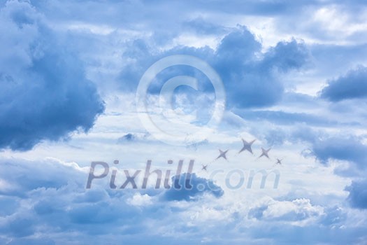 view of the beautiful cloudy sky.paronama view of the beautiful cloudy sky.paronama