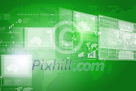 Background digital image with touch icons. Innovative technologies Background digital image with touch icons. Innovative technologies