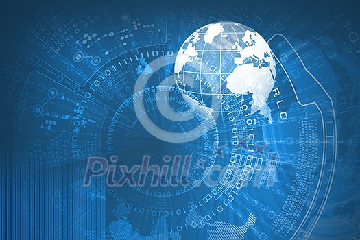 Background digital image with touch icons. Innovative technologies Background digital image with touch icons. Innovative technologies
