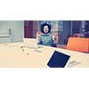 Young Entrepreneur Freelancer Working Using A Laptop In Coworking space