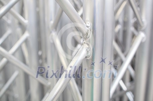 Aluminium products in a hall of industrial factory Aluminium products in a hall of industrial factory
