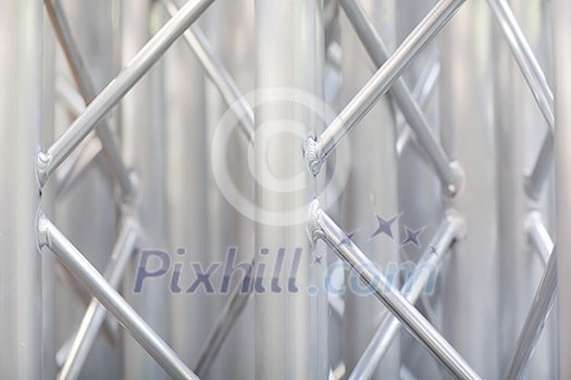 Aluminium products in a hall of industrial factory Aluminium products in a hall of industrial factory