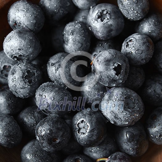 Fresh berries summer background. Concept of healhy organic vegetarian clean eating. Top view.