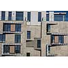 Contemporary design of multifamily living houses. Modern luxury apartments buildings
