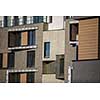 Contemporary design of multifamily living houses. Modern luxury apartments buildings