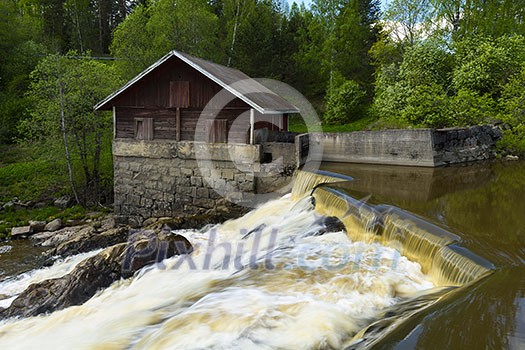 Historic millhouse by the river Historic millhouse by the river