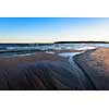 Early morning in the baltic sea coastline