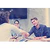 Business Partner Shake Hands on meetinig in modern office building