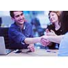 Business Partner Shake Hands on meetinig in modern office building