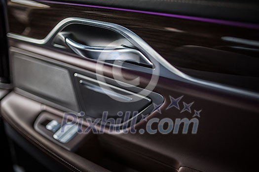 Modern car interior Modern car interior
