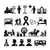 checkup medical in hospital vector symbol cartoon 