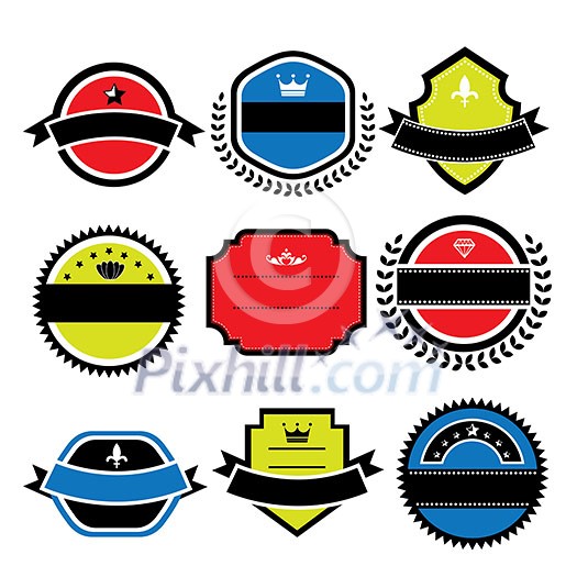labels set of retro vintage badges labels set of retro vintage badges