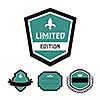  labels set of retro vintage badges 