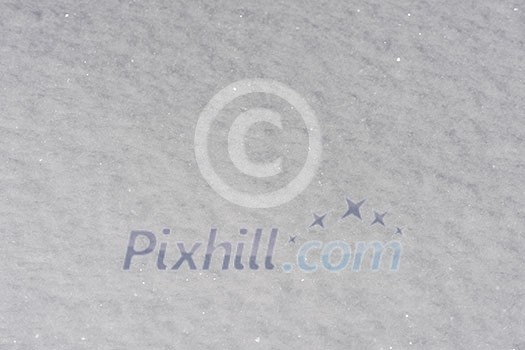 fresh snow close up background in winter forest landscape nature in sunny morning