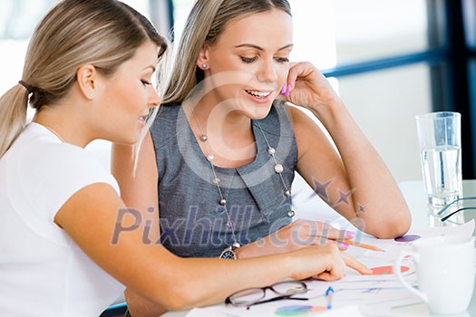 Two collegues in an office Two collegues in an office