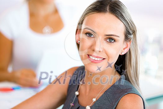 Young professional at job interview Young professional at job interview
