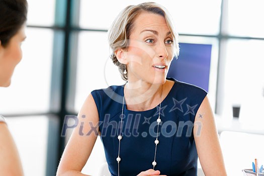 Attractive business woman in office Attractive business woman in office