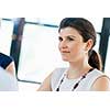 Businesswoman having a discussion with her collegues
