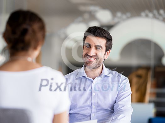 Interview of two business professionals Interview of two business professionals