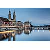 Zurich cityscape - nightshot
