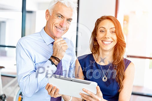 Business peoplehaving meeting in office Business peoplehaving meeting in office